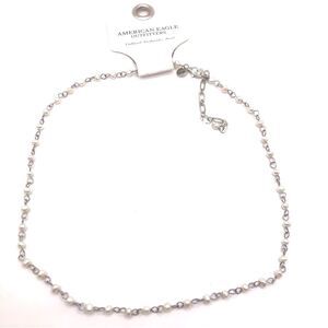 American Eagle Outfitters Silver Pearl Necklace